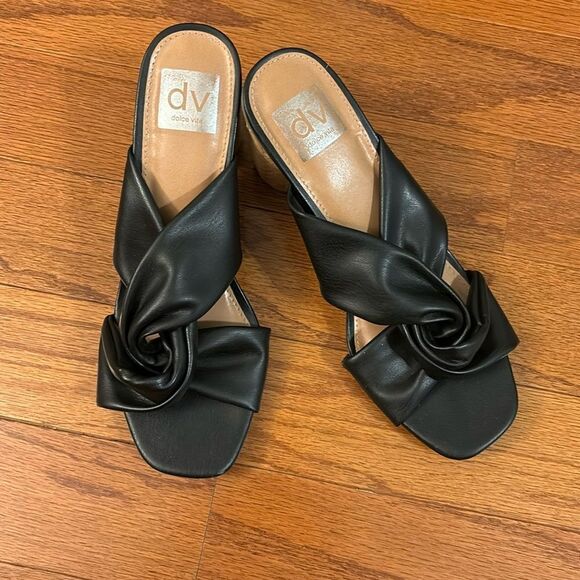 Dolce Vita Milna Size 8 slip on open toe round block heels NWOT - Picture 2 of 10